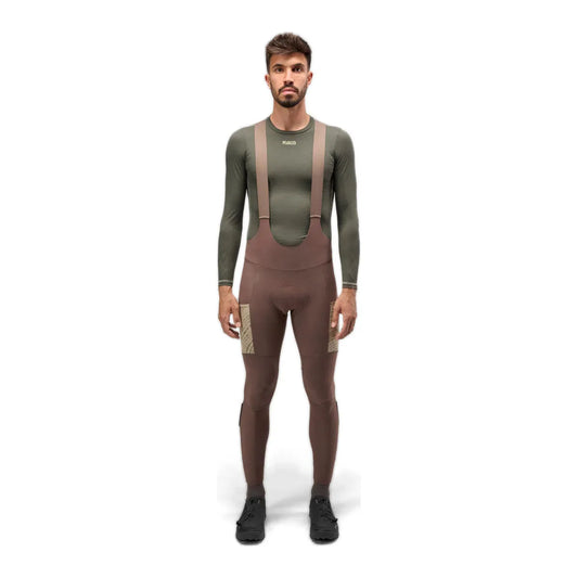 PEDALED ODYSSEY BIB TIGHTS - WALNUT