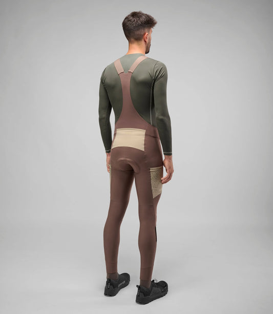 PEDALED ODYSSEY BIB TIGHTS - WALNUT