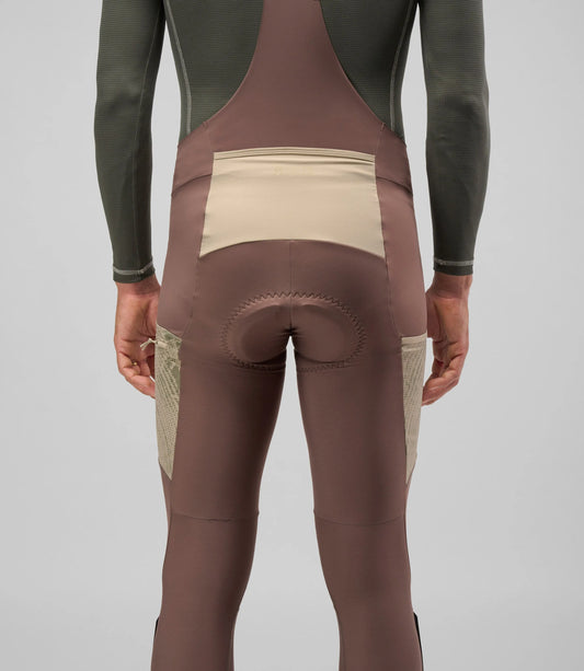 PEDALED ODYSSEY BIB TIGHTS - WALNUT