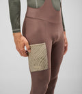 PEDALED ODYSSEY BIB TIGHTS - WALNUT