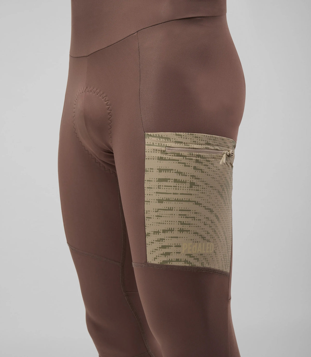 PEDALED ODYSSEY BIB TIGHTS - WALNUT