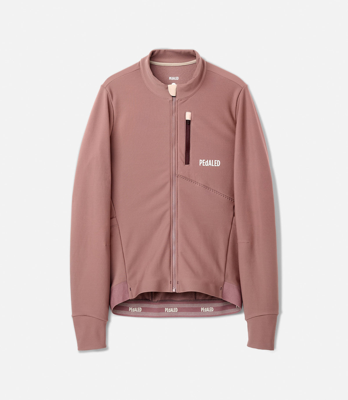 PEDALED ODYSSEY LONG SLEEVE JERSEY - DARK ROSE