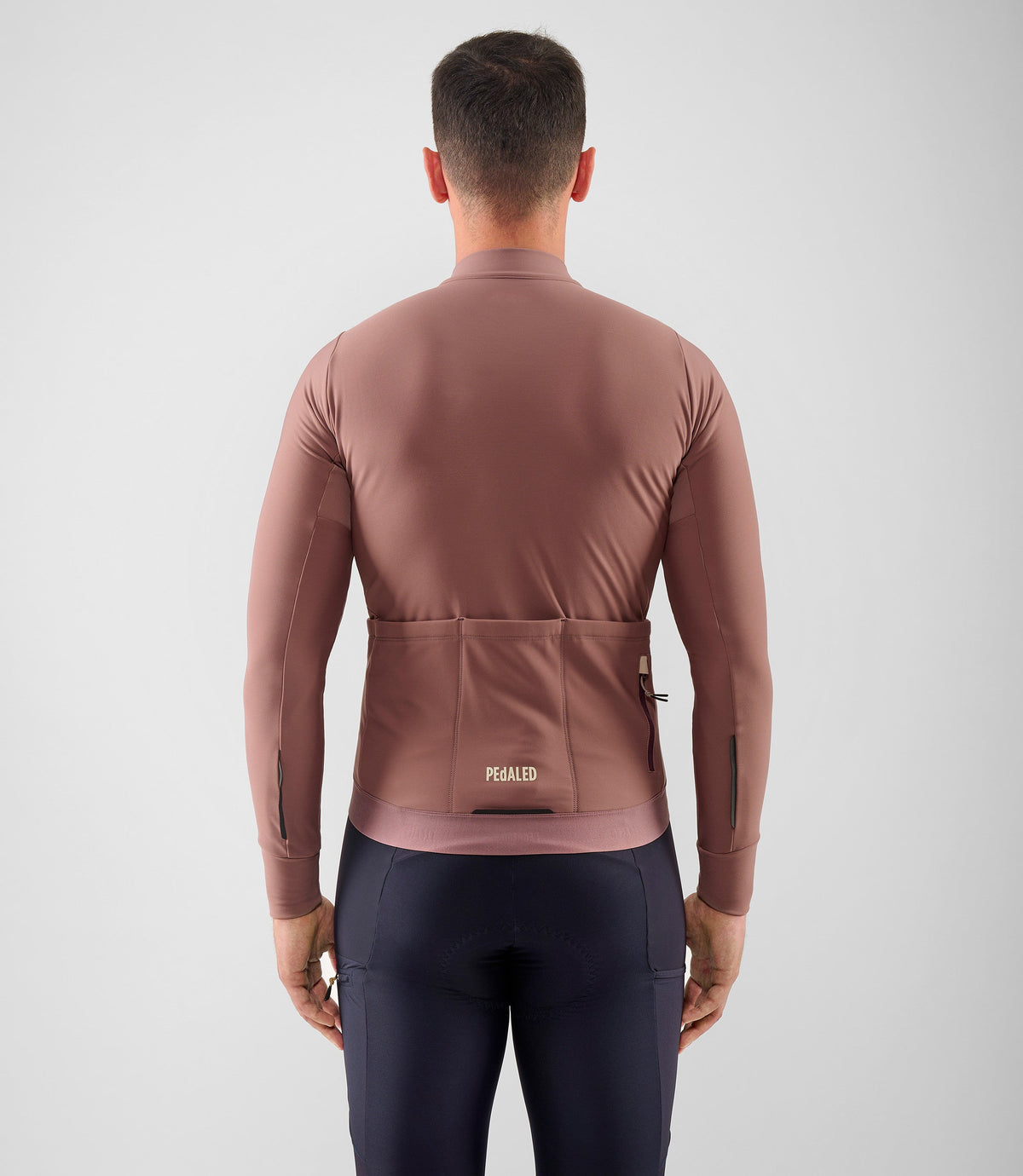 PEDALED ODYSSEY LONG SLEEVE JERSEY - DARK ROSE