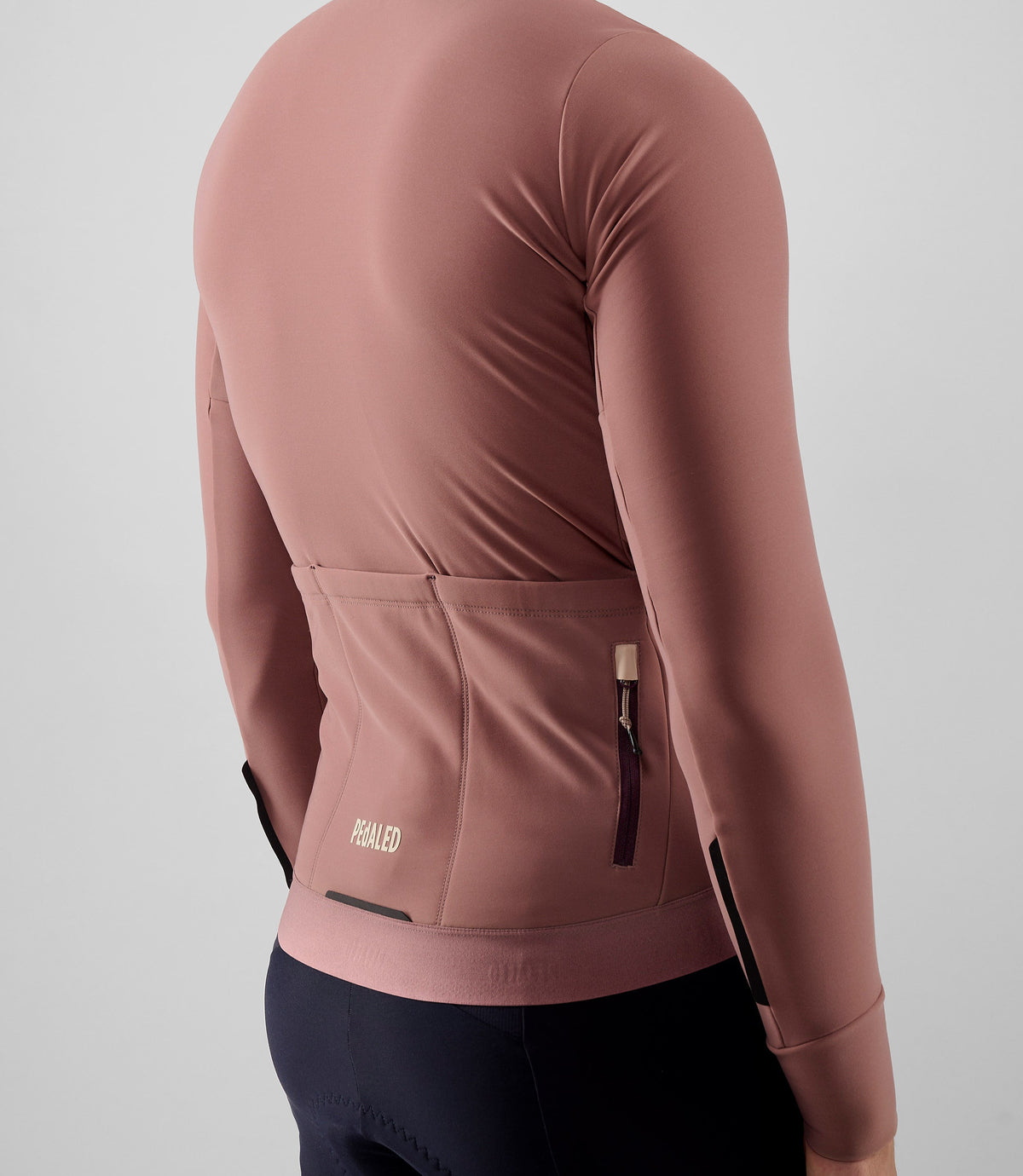 PEDALED ODYSSEY LONG SLEEVE JERSEY - DARK ROSE