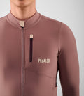 PEDALED ODYSSEY LONG SLEEVE JERSEY - DARK ROSE