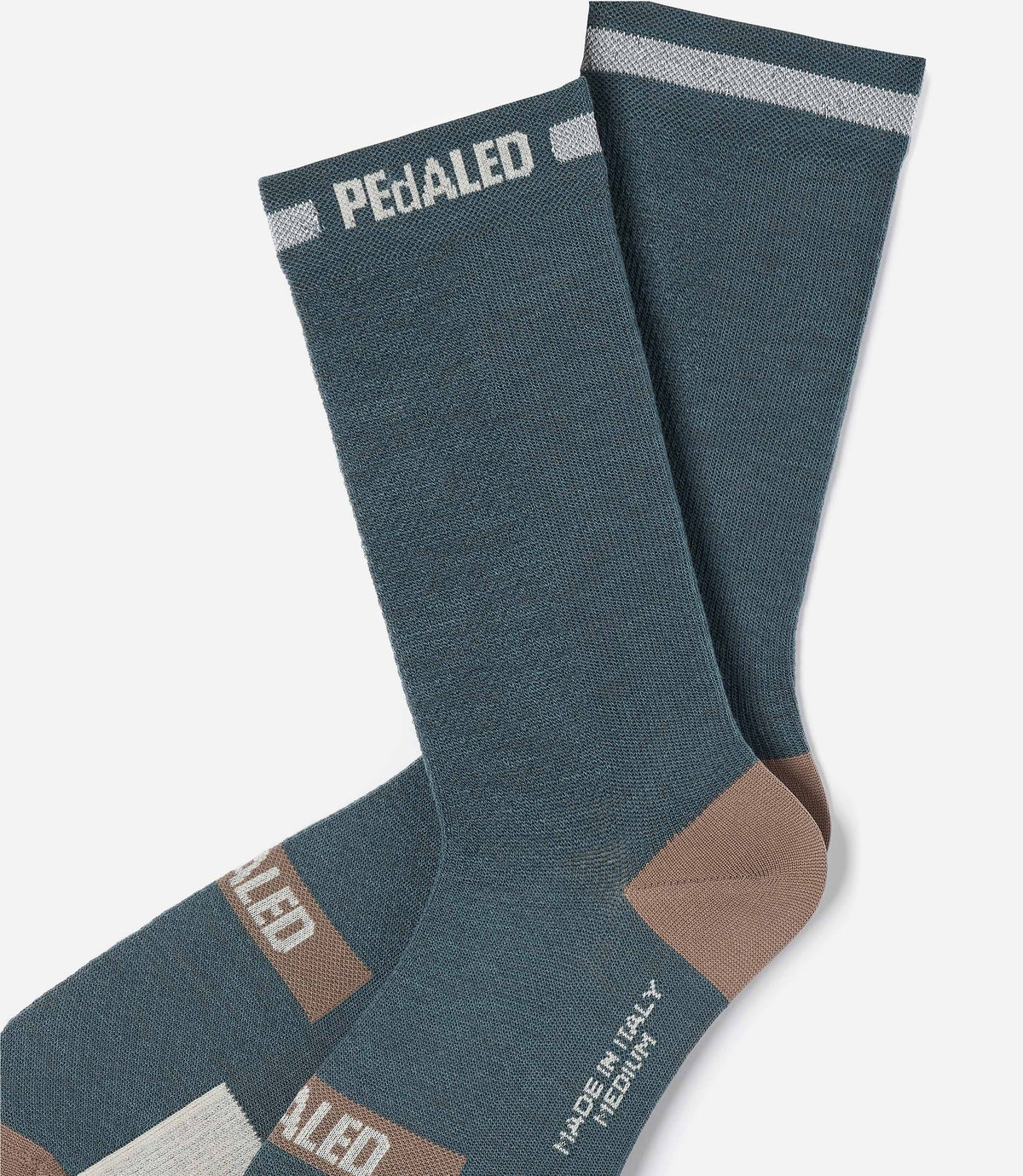 PEDALED ODYSSEY Merino Reflective Socks - Dark Slate
