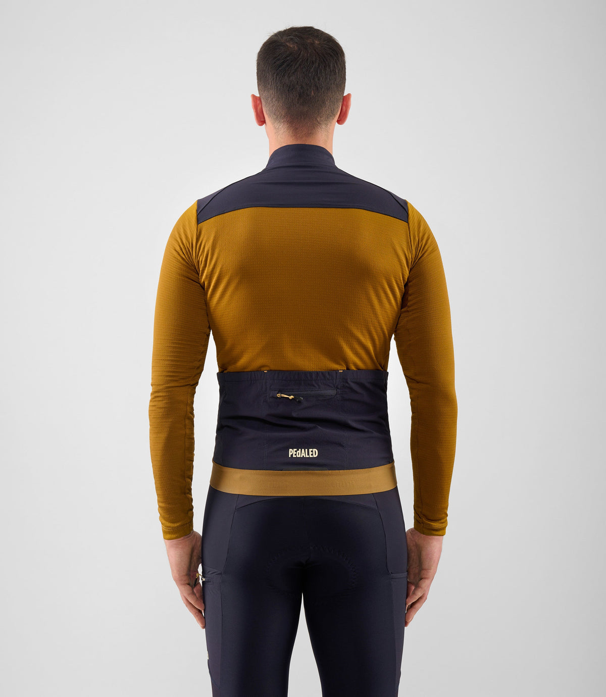PEDALED ODYSSEY WINDBLOCK MERINO JERSEY - MUSTARD