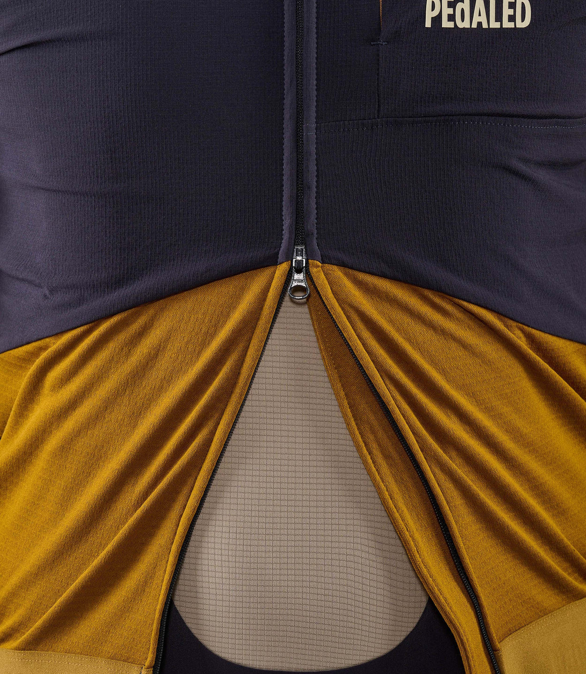 PEDALED ODYSSEY WINDBLOCK MERINO JERSEY - MUSTARD