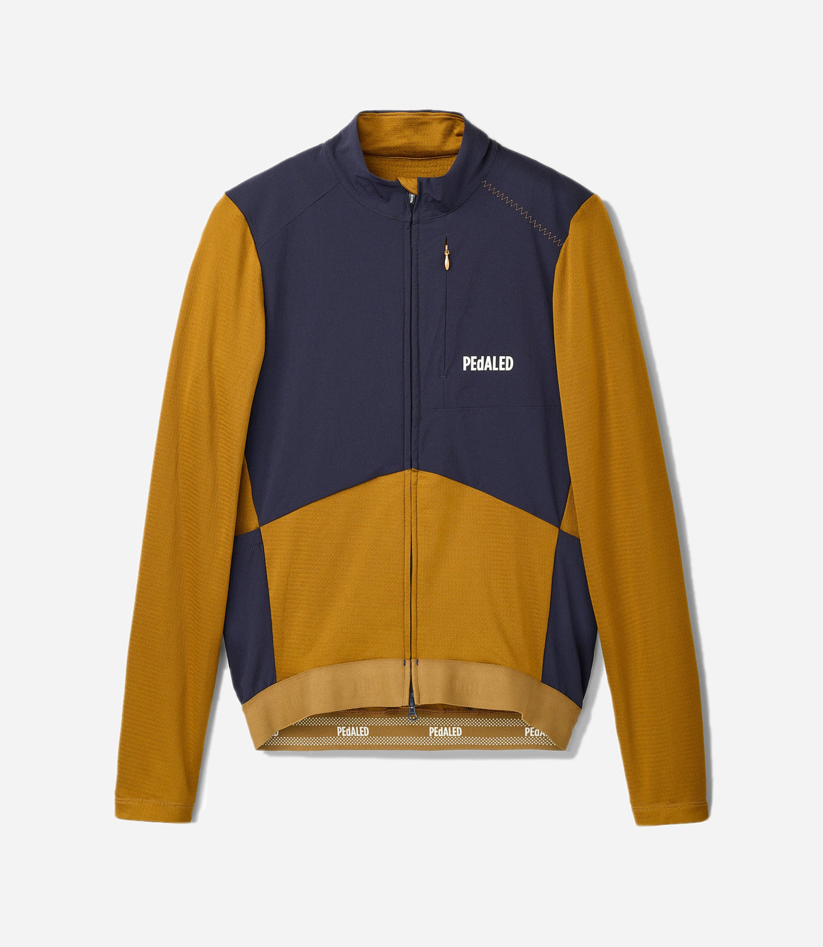 PEDALED ODYSSEY WINDBLOCK MERINO JERSEY - MUSTARD