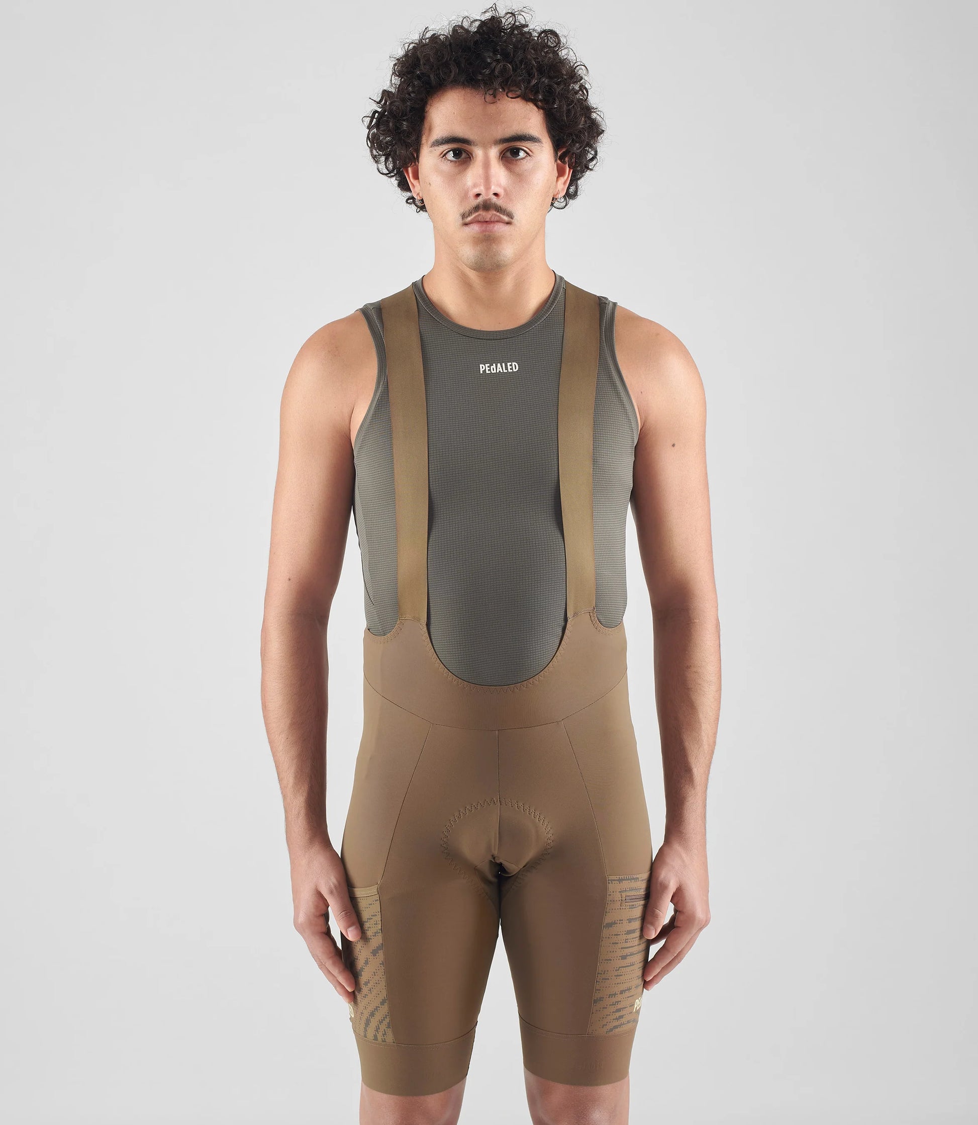 pedaled bib PEDALED Odyssey Cycling Bib Shorts - Brown