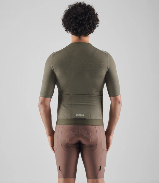 PEDALED Odyssey Delta Cycling Jersey - Military Green