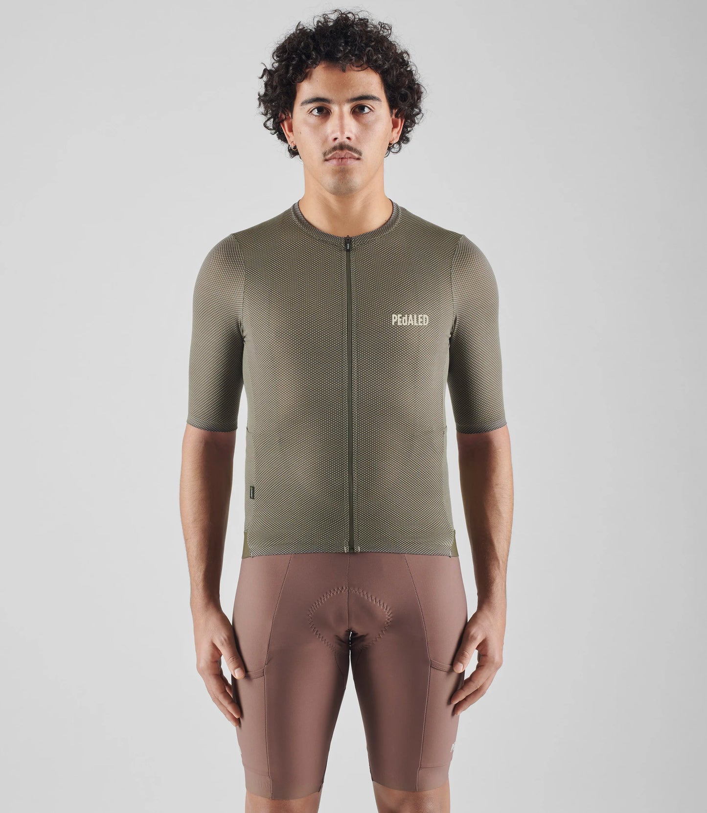 PEDALED Odyssey Delta Cycling Jersey - Military Green