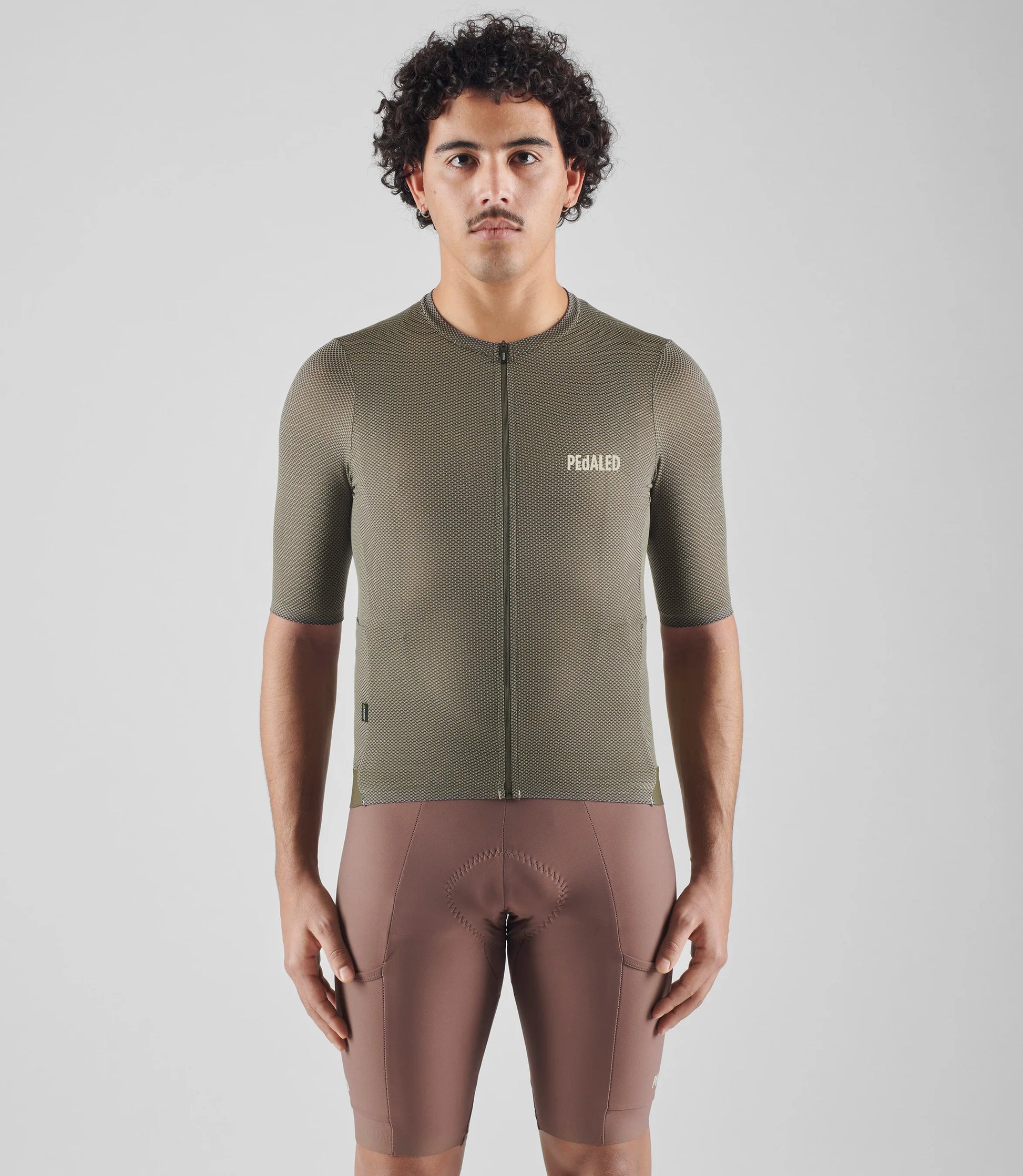 PEDALED Odyssey Delta Cycling Jersey - Military Green