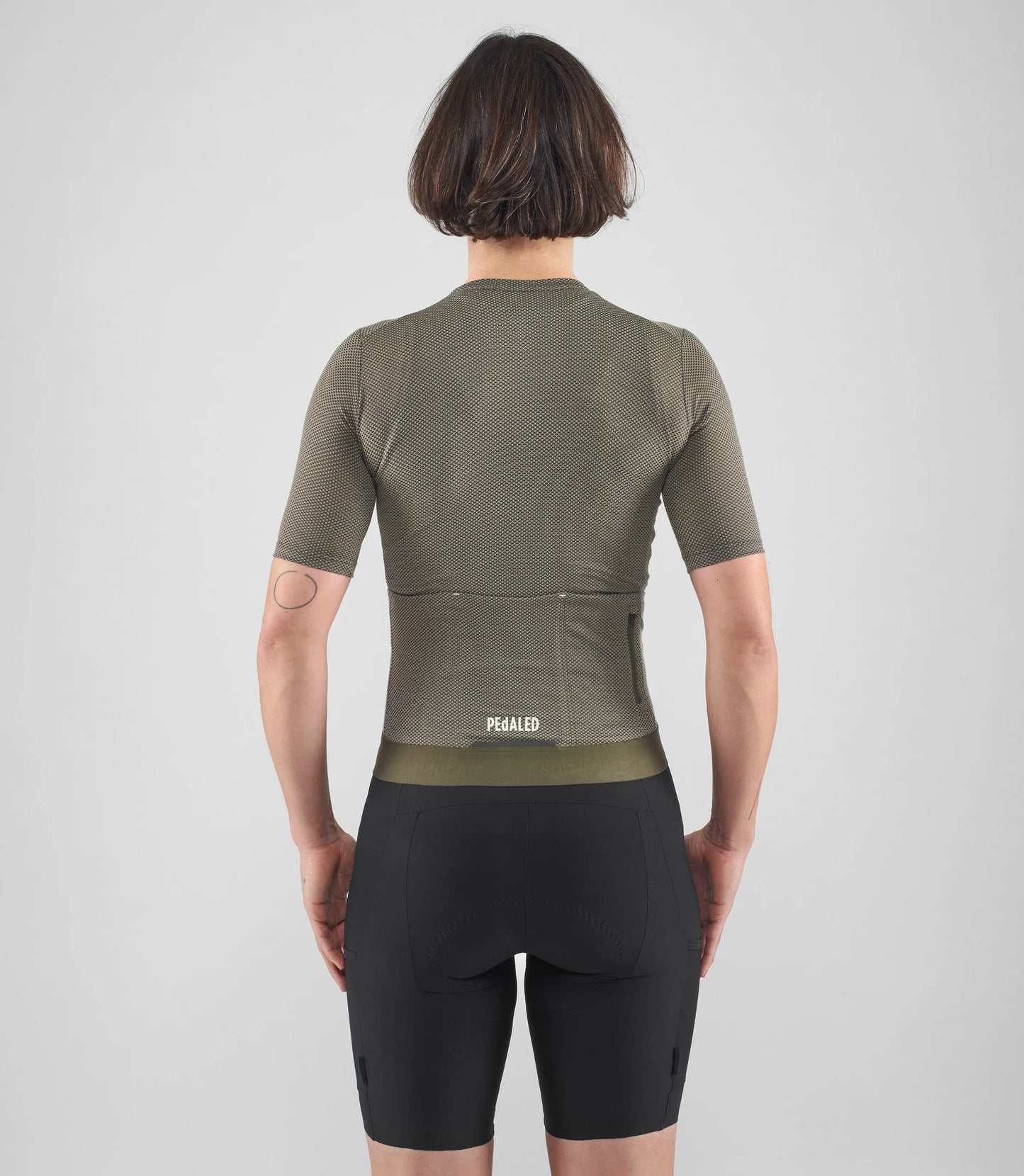 PEDALED Odyssey Delta Women Cycling Jersey - Military Green