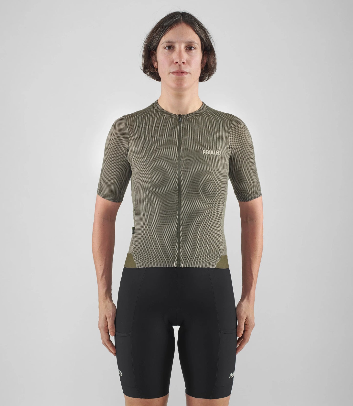 PEDALED Odyssey Delta Women Cycling Jersey - Military Green