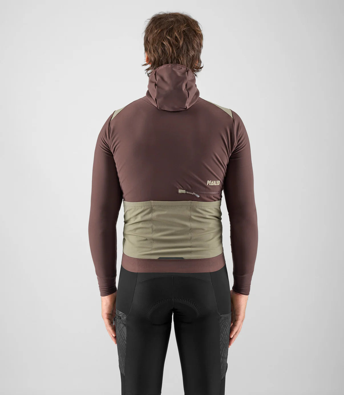 PEDALED Odyssey Hooded Long Sleeve Jersey - Brown