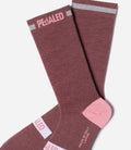 PEDALED Odyssey Merino Reflective Socks - Burgundy