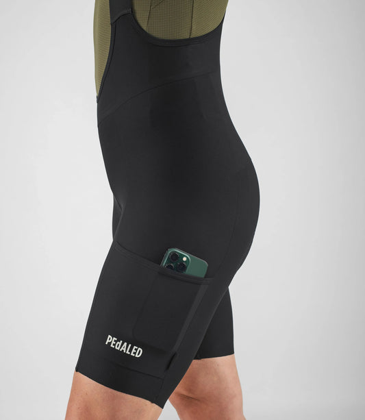 PEDALED Odyssey Women Training Bib Shorts - Black