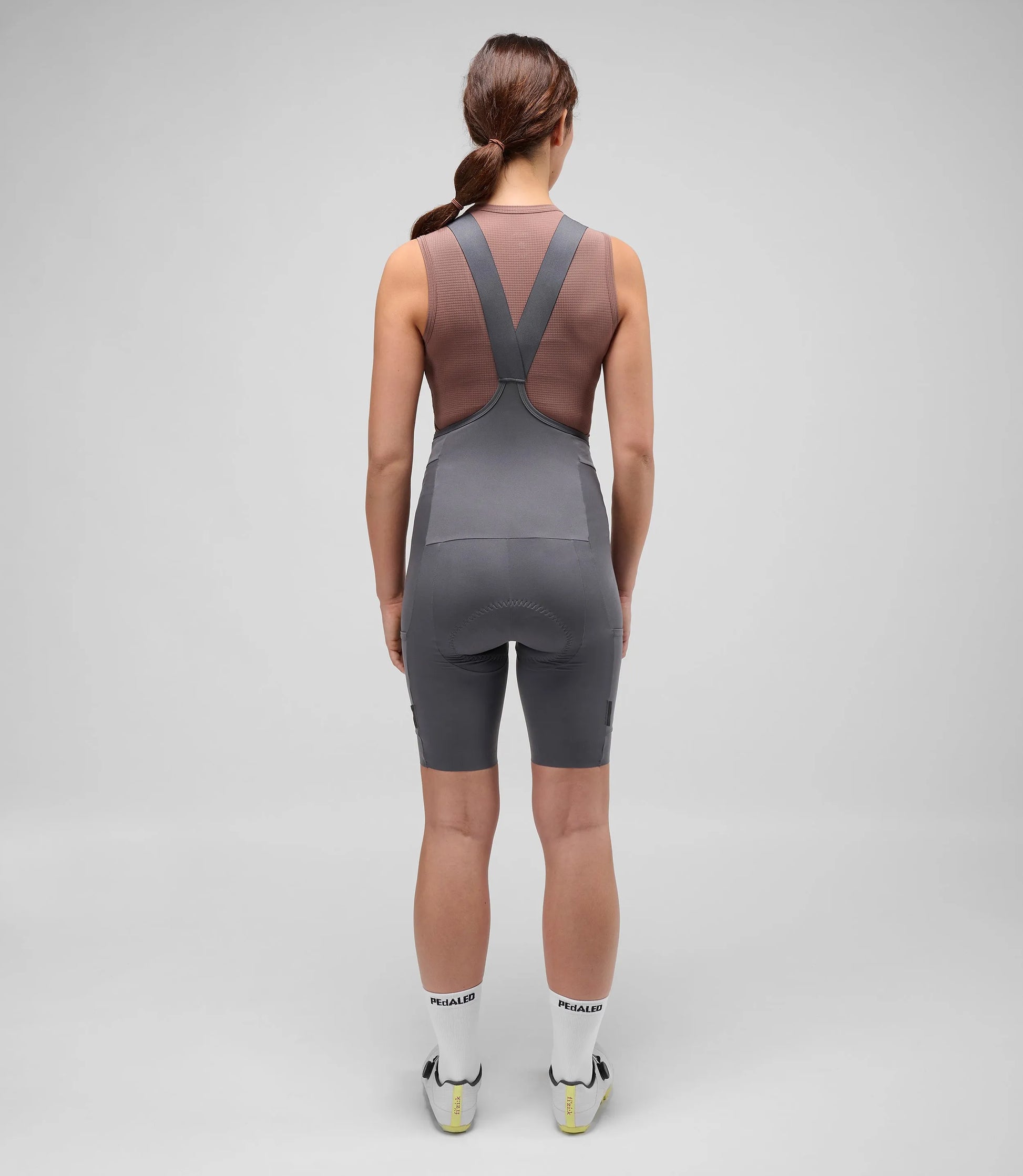 PEDALED Odyssey Training Women Bib Shorts - Grey