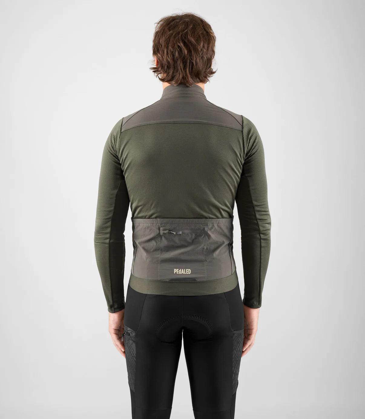 PEDALED Odyssey Windblock Merino Jersey - Grey Ink