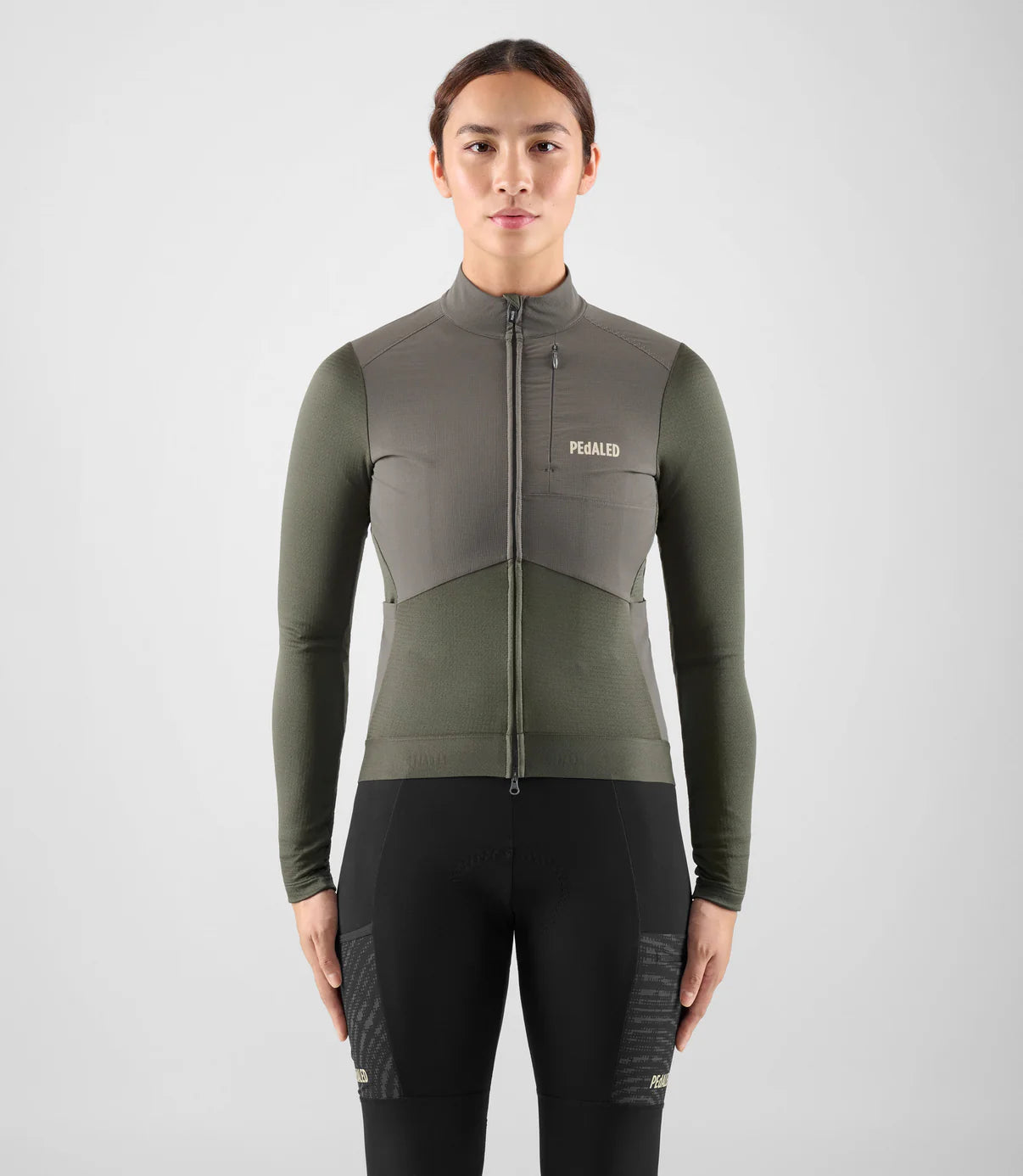 PEDALED Odyssey Windblock Merino Women Jersey - Grey Ink
