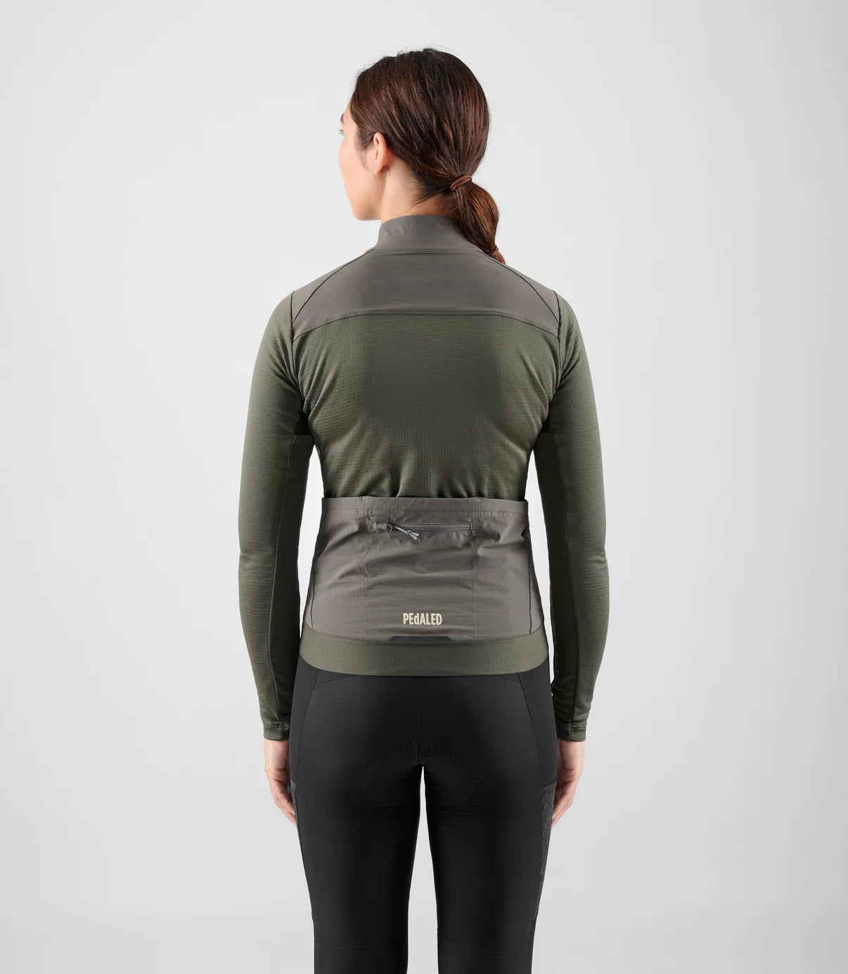 PEDALED Odyssey Windblock Merino Women Jersey - Grey Ink