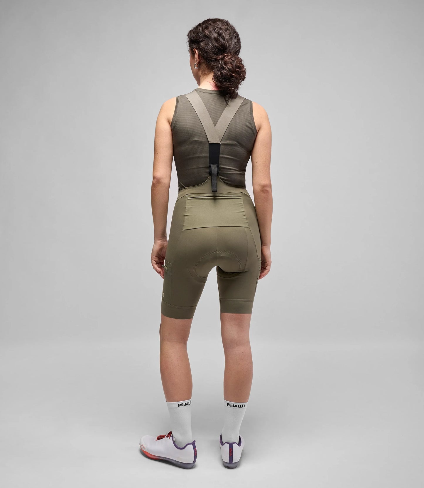 PEDALED Odyssey Women Bib Shorts - Military Green