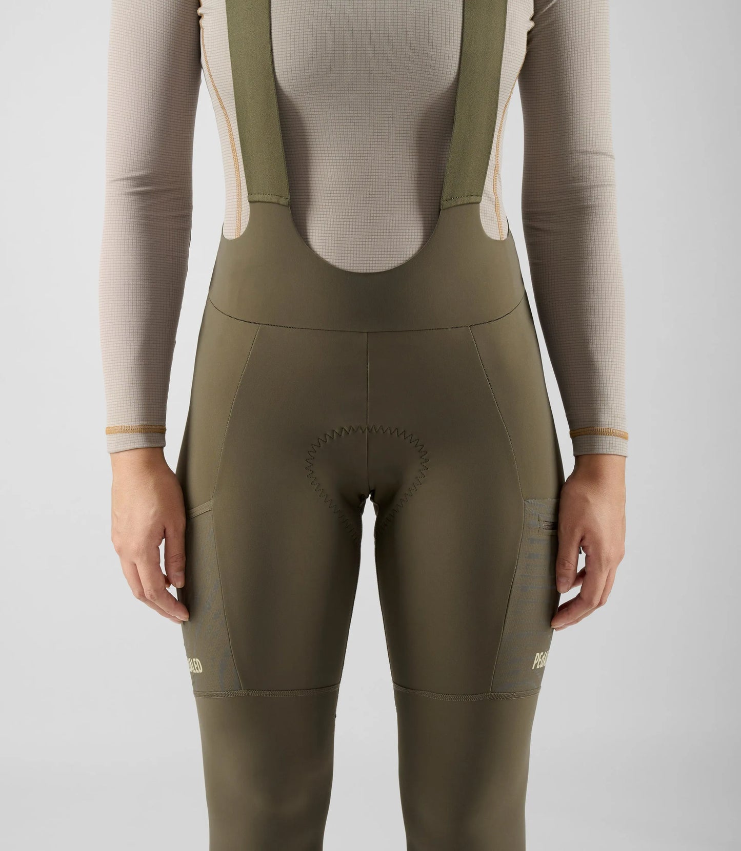 PEDALED Odyssey Women Bib Tight - Military Green