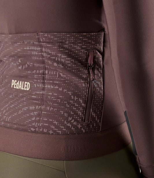 PEDALED Odyssey Women's LS Jersey - Brown