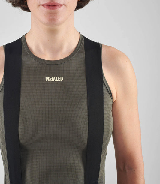 PEDALED Odyssey Women's Power Dry™ Base Layer Sleeveless - Dark Grey