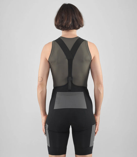PEDALED Odyssey Women's Power Dry™ Base Layer Sleeveless - Dark Grey