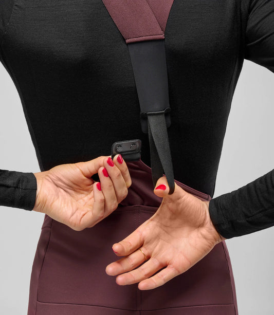 PEDALED WOMEN ELEMENT BIB TIGHTS - RAISIN PURPLE