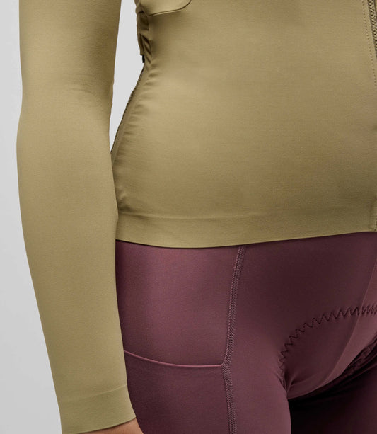 PEDALED WOMEN ELEMENT LONG SLEEVE JERSEY - DRIED HERB