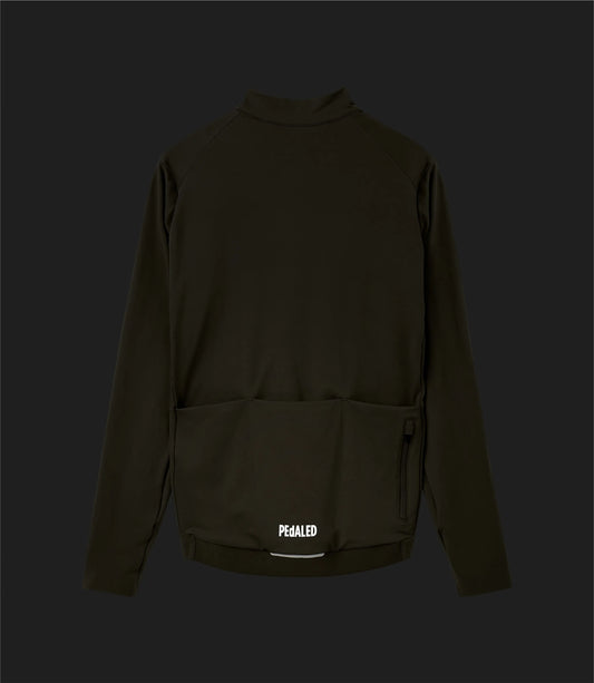 PEDALED WOMEN ELEMENT LONG SLEEVE JERSEY - DRIED HERB