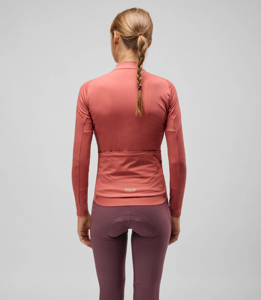 PEDALED WOMEN ELEMENT LONG SLEEVE JERSEY - MARSALA