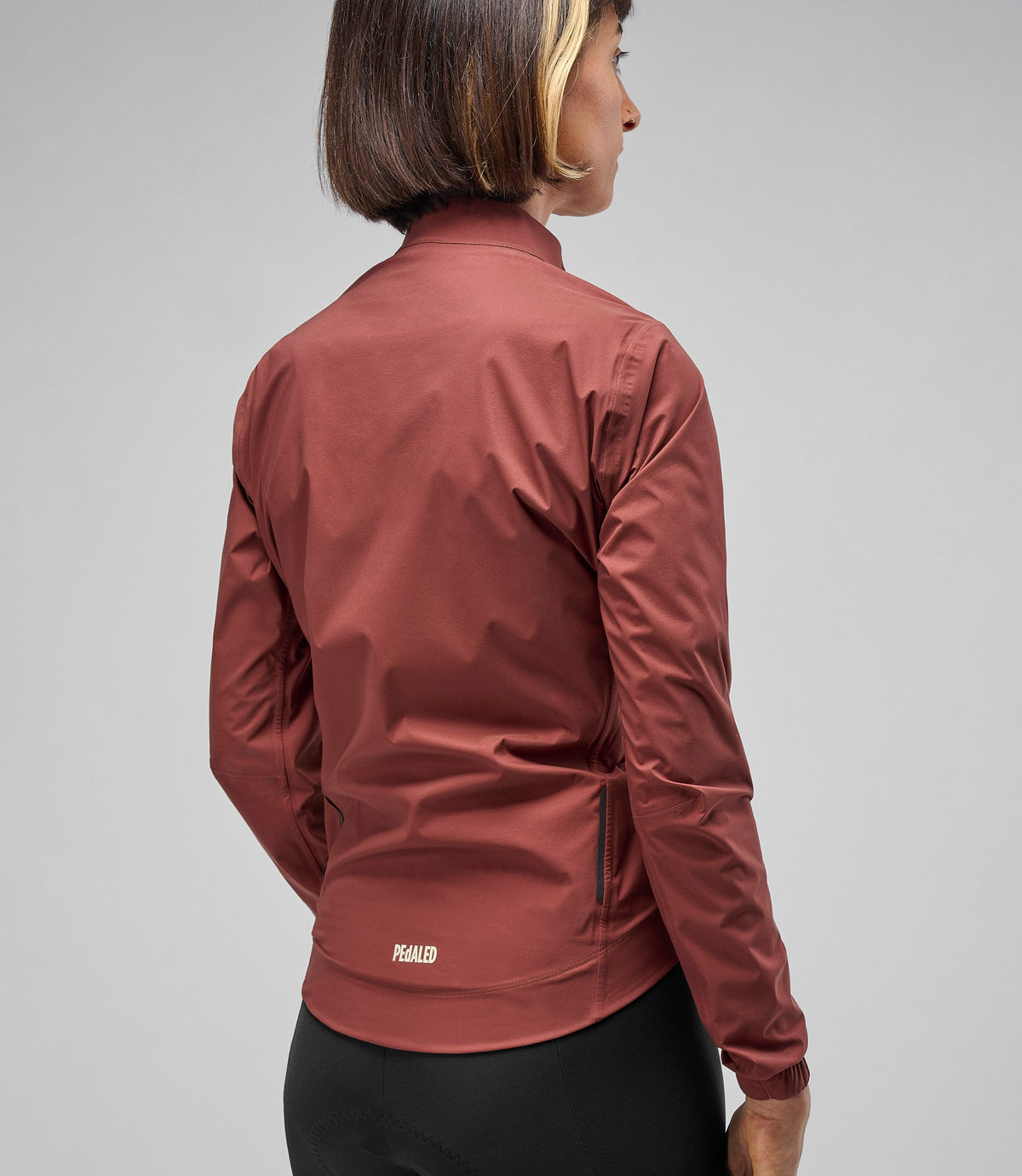 PEDALED WOMEN ELEMENT WATERPROOF JACKET - BORDEAUX