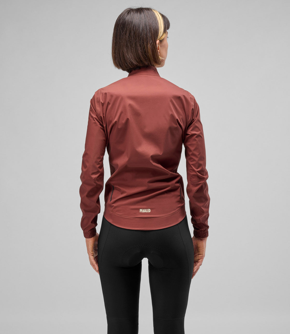PEDALED WOMEN ELEMENT WATERPROOF JACKET - BORDEAUX