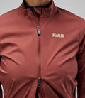 PEDALED WOMEN ELEMENT WATERPROOF JACKET - BORDEAUX