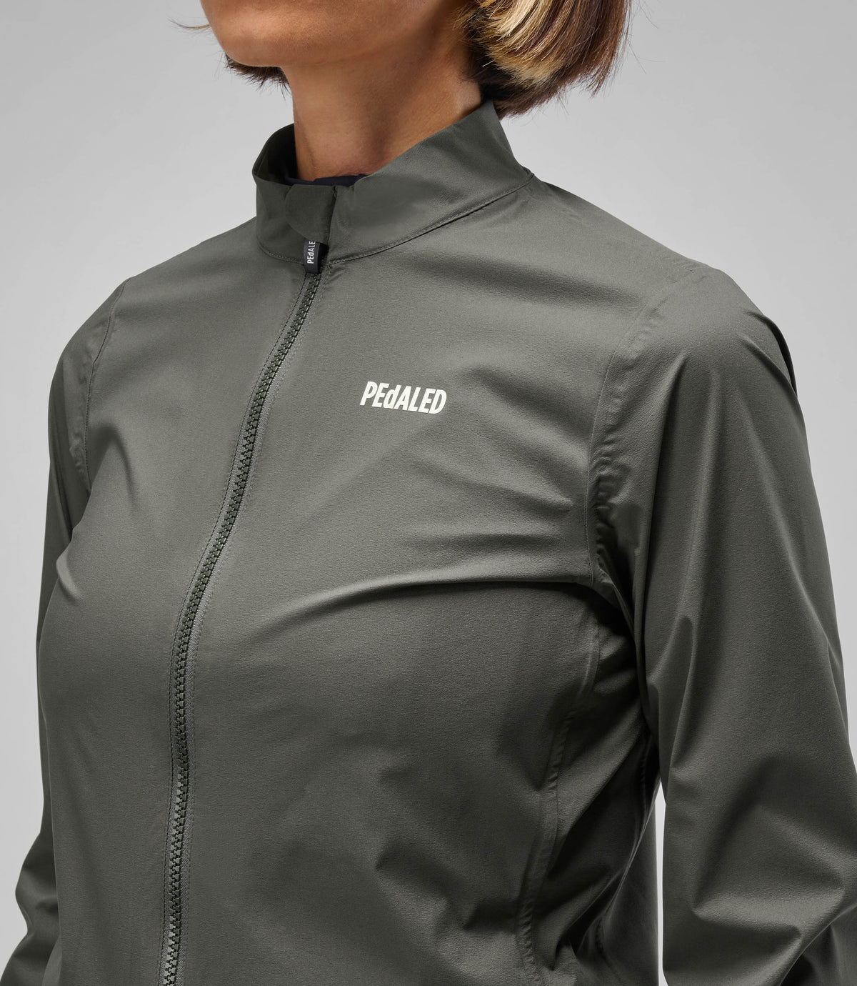 PEDALED WOMEN ELEMENT WATERPROOF JACKET - CHARCOAL GRAY