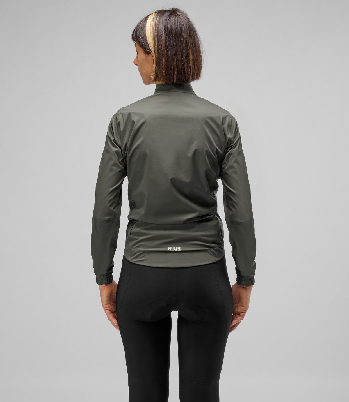 PEDALED WOMEN ELEMENT WATERPROOF JACKET - CHARCOAL GRAY