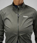 PEDALED WOMEN ELEMENT WATERPROOF JACKET - CHARCOAL GRAY