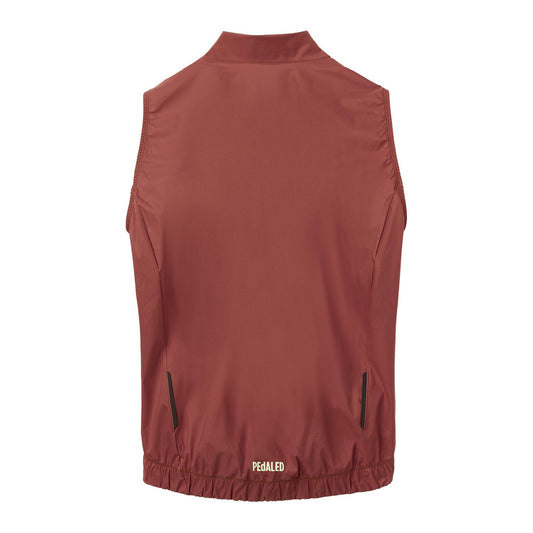 PEDALED WOMEN ELEMENT WATERPROOF VEST - BORDEAUX