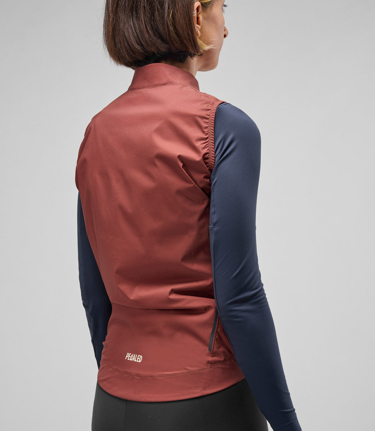 PEDALED WOMEN ELEMENT WATERPROOF VEST - BORDEAUX