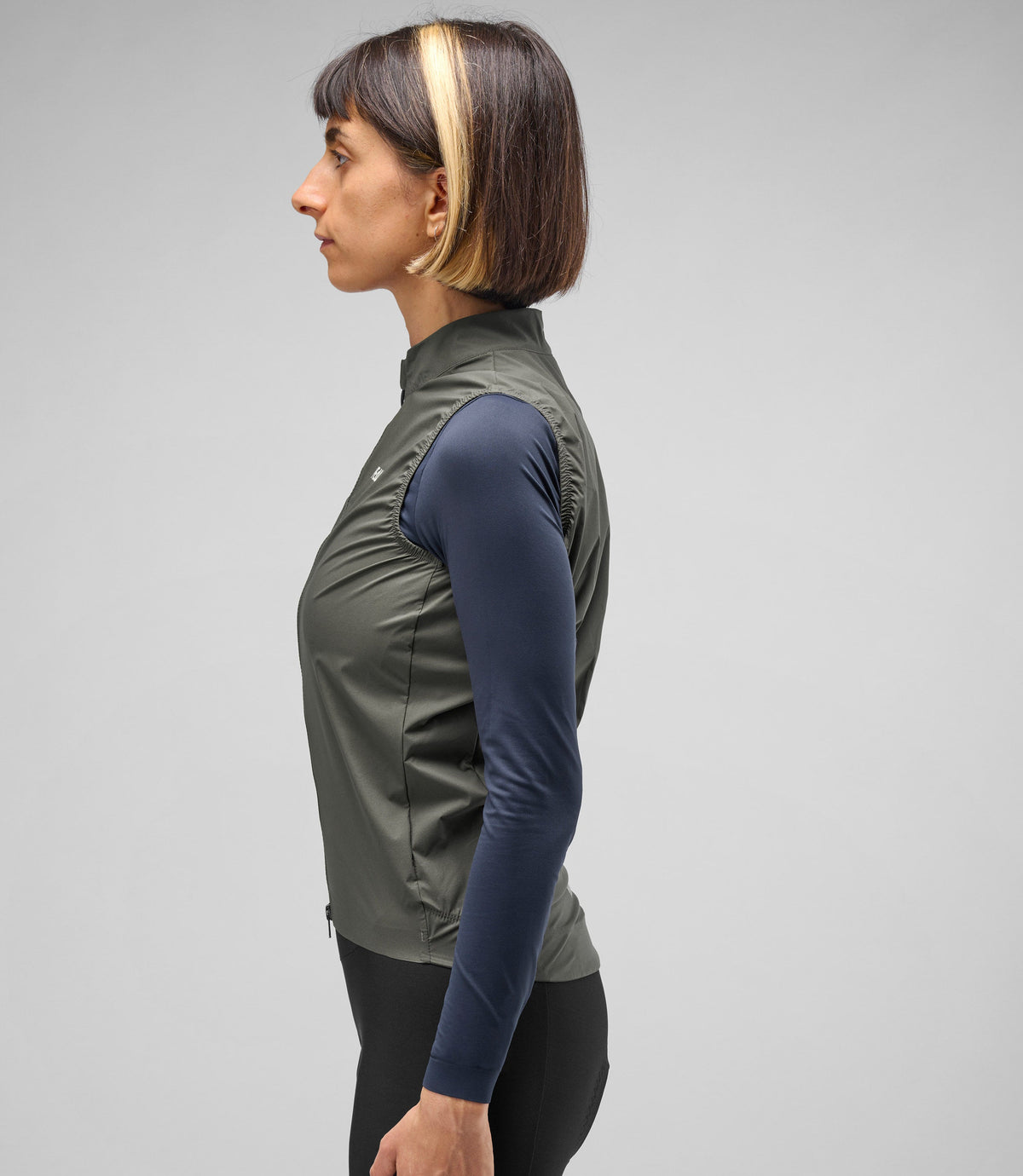 PEDALED WOMEN ELEMENT WATERPROOF VEST - CHARCOAL GRAY