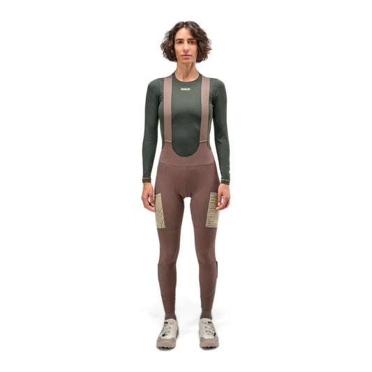 PEDALED WOMEN ODYSSEY BIB TIGHTS - WALNUT