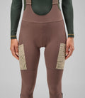 PEDALED WOMEN ODYSSEY BIB TIGHTS - WALNUT