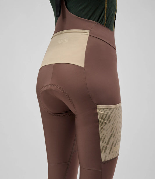 PEDALED WOMEN ODYSSEY BIB TIGHTS - WALNUT