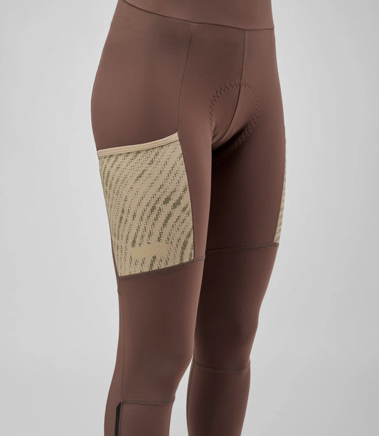 PEDALED WOMEN ODYSSEY BIB TIGHTS - WALNUT