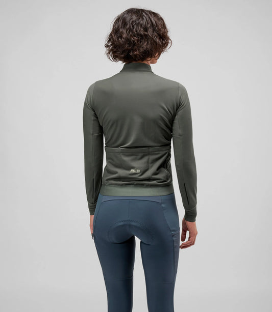 PEDALED WOMEN ODYSSEY LONG SLEEVE JERSEY - CHARCOAL GRAY