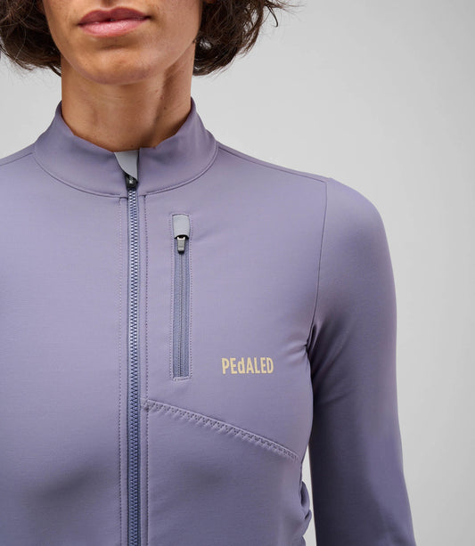 PEDALED WOMEN ODYSSEY LONG SLEEVE JERSEY - LILAC